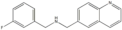 [(3-fluorophenyl)methyl](quinolin-6-ylmethyl)amine Struktur