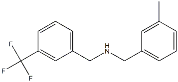 [(3-methylphenyl)methyl]({[3-(trifluoromethyl)phenyl]methyl})amine Struktur