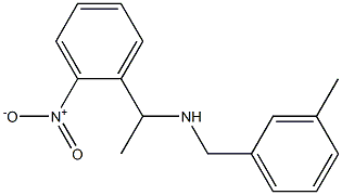 [(3-methylphenyl)methyl][1-(2-nitrophenyl)ethyl]amine Struktur