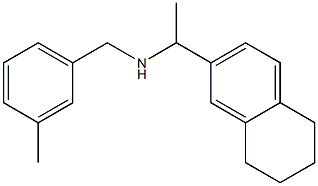 [(3-methylphenyl)methyl][1-(5,6,7,8-tetrahydronaphthalen-2-yl)ethyl]amine Struktur