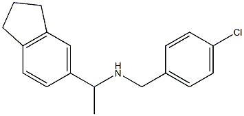 [(4-chlorophenyl)methyl][1-(2,3-dihydro-1H-inden-5-yl)ethyl]amine Struktur