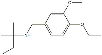 [(4-ethoxy-3-methoxyphenyl)methyl](2-methylbutan-2-yl)amine Struktur