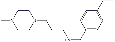 [(4-ethylphenyl)methyl][3-(4-methylpiperazin-1-yl)propyl]amine Struktur