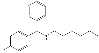 [(4-fluorophenyl)(phenyl)methyl](hexyl)amine Struktur