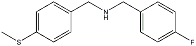 [(4-fluorophenyl)methyl]({[4-(methylsulfanyl)phenyl]methyl})amine Struktur