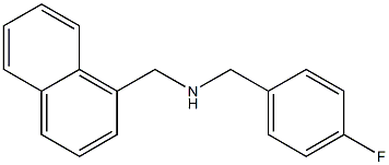 [(4-fluorophenyl)methyl](naphthalen-1-ylmethyl)amine Struktur