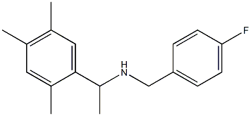 [(4-fluorophenyl)methyl][1-(2,4,5-trimethylphenyl)ethyl]amine Struktur