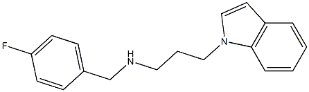 [(4-fluorophenyl)methyl][3-(1H-indol-1-yl)propyl]amine Struktur