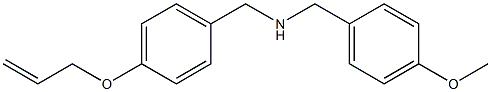 [(4-methoxyphenyl)methyl]({[4-(prop-2-en-1-yloxy)phenyl]methyl})amine Struktur