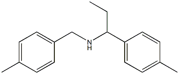 [(4-methylphenyl)methyl][1-(4-methylphenyl)propyl]amine Struktur