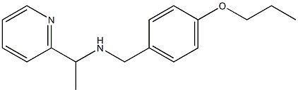 [(4-propoxyphenyl)methyl][1-(pyridin-2-yl)ethyl]amine Struktur