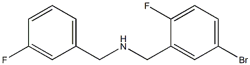 [(5-bromo-2-fluorophenyl)methyl][(3-fluorophenyl)methyl]amine Structure