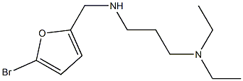 [(5-bromofuran-2-yl)methyl][3-(diethylamino)propyl]amine Struktur