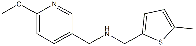 [(6-methoxypyridin-3-yl)methyl][(5-methylthiophen-2-yl)methyl]amine Struktur