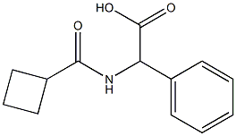 [(cyclobutylcarbonyl)amino](phenyl)acetic acid Struktur