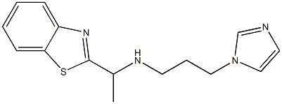 [1-(1,3-benzothiazol-2-yl)ethyl][3-(1H-imidazol-1-yl)propyl]amine Struktur