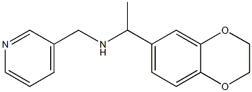 [1-(2,3-dihydro-1,4-benzodioxin-6-yl)ethyl](pyridin-3-ylmethyl)amine Struktur