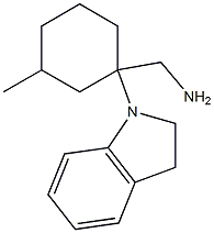 [1-(2,3-dihydro-1H-indol-1-yl)-3-methylcyclohexyl]methanamine Struktur