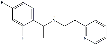 [1-(2,4-difluorophenyl)ethyl][2-(pyridin-2-yl)ethyl]amine Struktur