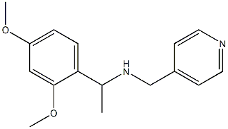 [1-(2,4-dimethoxyphenyl)ethyl](pyridin-4-ylmethyl)amine Struktur