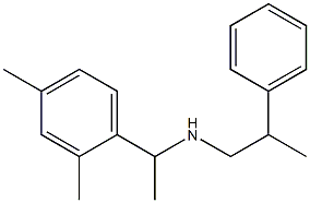 [1-(2,4-dimethylphenyl)ethyl](2-phenylpropyl)amine Struktur