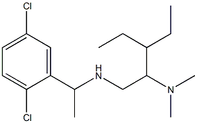 [1-(2,5-dichlorophenyl)ethyl][2-(dimethylamino)-3-ethylpentyl]amine Struktur