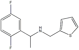 [1-(2,5-difluorophenyl)ethyl](thiophen-2-ylmethyl)amine Struktur