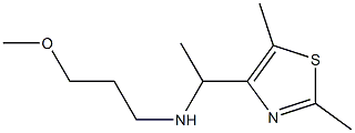 [1-(2,5-dimethyl-1,3-thiazol-4-yl)ethyl](3-methoxypropyl)amine Struktur