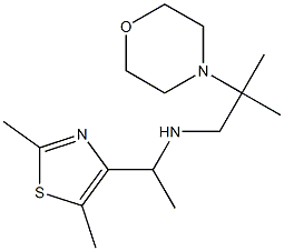 [1-(2,5-dimethyl-1,3-thiazol-4-yl)ethyl][2-methyl-2-(morpholin-4-yl)propyl]amine Struktur