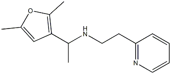 [1-(2,5-dimethylfuran-3-yl)ethyl][2-(pyridin-2-yl)ethyl]amine Struktur