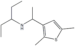 [1-(2,5-dimethylthiophen-3-yl)ethyl](pentan-3-yl)amine Struktur