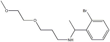 [1-(2-bromophenyl)ethyl][3-(2-methoxyethoxy)propyl]amine Struktur