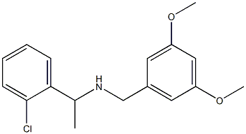 [1-(2-chlorophenyl)ethyl][(3,5-dimethoxyphenyl)methyl]amine Struktur