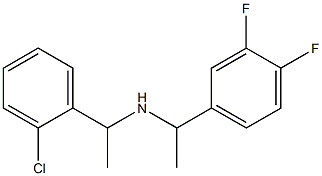 [1-(2-chlorophenyl)ethyl][1-(3,4-difluorophenyl)ethyl]amine Struktur