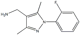 [1-(2-fluorophenyl)-3,5-dimethyl-1H-pyrazol-4-yl]methylamine Struktur