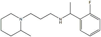 [1-(2-fluorophenyl)ethyl][3-(2-methylpiperidin-1-yl)propyl]amine Struktur