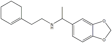 [1-(2H-1,3-benzodioxol-5-yl)ethyl][2-(cyclohex-1-en-1-yl)ethyl]amine Struktur