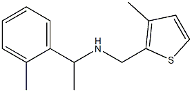 [1-(2-methylphenyl)ethyl][(3-methylthiophen-2-yl)methyl]amine Struktur