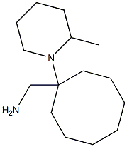 [1-(2-methylpiperidin-1-yl)cyclooctyl]methanamine Struktur