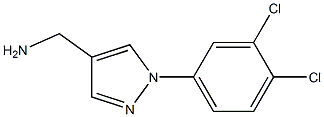 [1-(3,4-dichlorophenyl)-1H-pyrazol-4-yl]methylamine Struktur