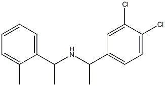 [1-(3,4-dichlorophenyl)ethyl][1-(2-methylphenyl)ethyl]amine Struktur