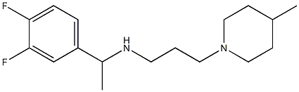 [1-(3,4-difluorophenyl)ethyl][3-(4-methylpiperidin-1-yl)propyl]amine Struktur