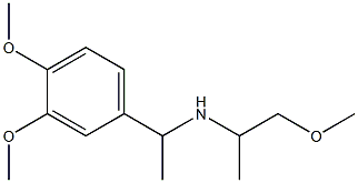 [1-(3,4-dimethoxyphenyl)ethyl](1-methoxypropan-2-yl)amine Struktur