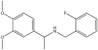 [1-(3,4-dimethoxyphenyl)ethyl][(2-fluorophenyl)methyl]amine Struktur