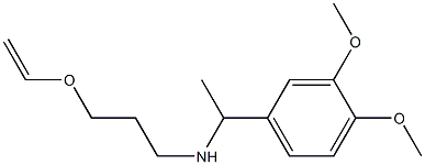 [1-(3,4-dimethoxyphenyl)ethyl][3-(ethenyloxy)propyl]amine Struktur