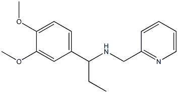 [1-(3,4-dimethoxyphenyl)propyl](pyridin-2-ylmethyl)amine Struktur