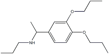 [1-(3,4-dipropoxyphenyl)ethyl](propyl)amine Struktur