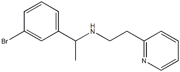 [1-(3-bromophenyl)ethyl][2-(pyridin-2-yl)ethyl]amine Struktur