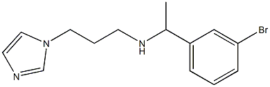 [1-(3-bromophenyl)ethyl][3-(1H-imidazol-1-yl)propyl]amine Struktur