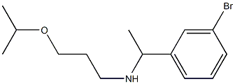 [1-(3-bromophenyl)ethyl][3-(propan-2-yloxy)propyl]amine Struktur